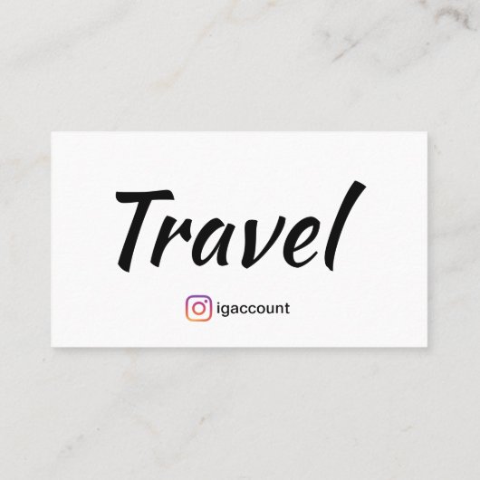 Carte De Visite Agent de voyage (Dos)