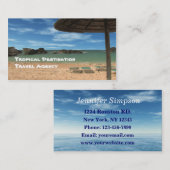 Carte De Visite Agent de voyage (Devant / Derrière)