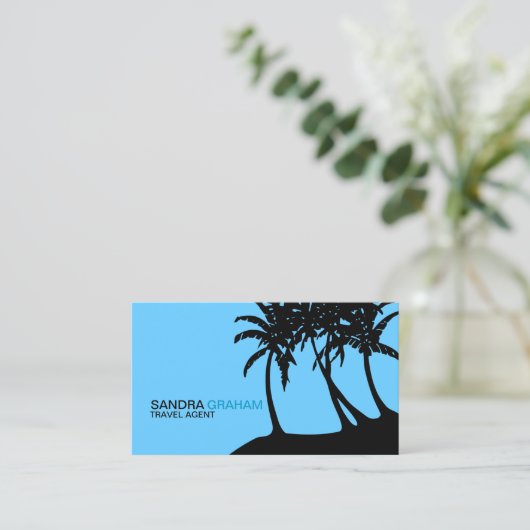 Carte De Visite Agent de voyage (Debout devant)