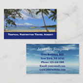 Carte De Visite Agent de voyage (Devant / Derrière)