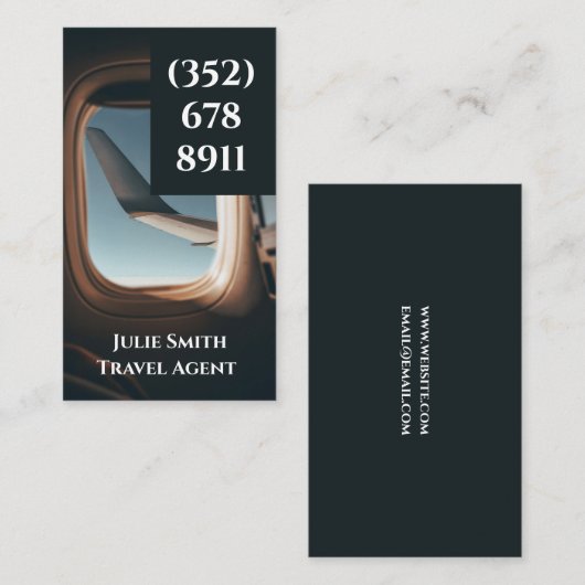 Carte De Visite Agent de voyage (Devant / Derrière)