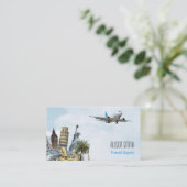 Carte De Visite Agent de voyage (Debout devant)