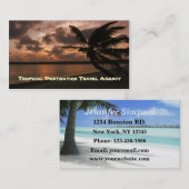 Carte De Visite Agent de voyage (Devant / Derrière)