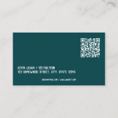 Carte De Visite Agent de voyage de code d'analyse personnalisée (Dos)