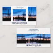 Carte De Visite Agent de voyage dramatique ciel océan marina couch (Devant / Derrière)