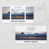 Carte De Visite Agent de voyage dramatique ciel océan soleil de pl (Devant / Derrière)