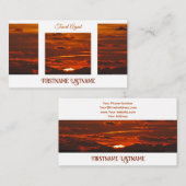 Carte De Visite Agent de voyage dramatique ciel océan soleil de pl (Devant / Derrière)