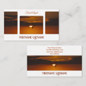 Carte De Visite Agent de voyage dramatique ciel océan soleil de pl (Devant / Derrière)