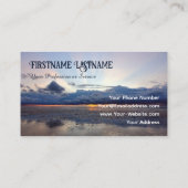 Carte De Visite Agent de voyage dramatique ciel océan soleil de pl (Dos)