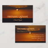 Carte De Visite Agent de voyage dramatique ciel océan soleil de pl (Devant / Derrière)