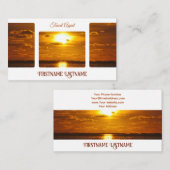 Carte De Visite Agent de voyage dramatique ciel océan soleil de pl (Devant / Derrière)