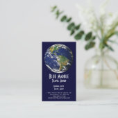 Carte De Visite Agent de voyage et Agency_blue marble_global (Debout devant)