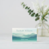 Carte De Visite Agent de voyage Green Mountains | Code QR (Debout devant)