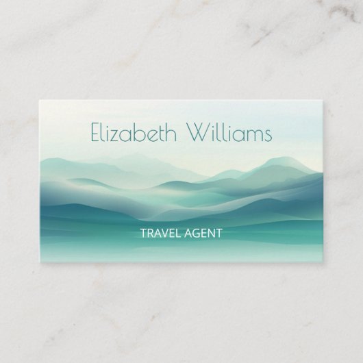 Carte De Visite Agent de voyage Green Mountains | Code QR (Devant)