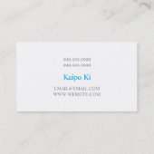 Carte De Visite Agent de voyage Hawaii Coordinateur de Tourisme (Dos)