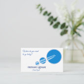 Carte De Visite Agent de voyage le ciel rêveur de voile marina cou (Debout devant)