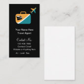 Carte De Visite Agent de voyage moderne tendance expert (Devant / Derrière)