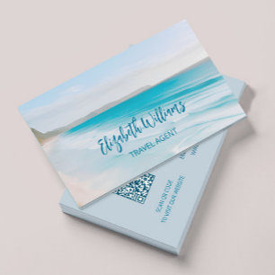 Carte De Visite Agent de voyage Ocean   Code QR