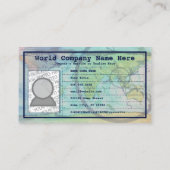 Carte De Visite agent de voyage passeport (Dos)
