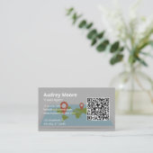 Carte De Visite Agent de voyage personnalisé (Debout devant)