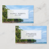 Carte De Visite Agent de voyage professionnel Tropical Beach (Devant / Derrière)