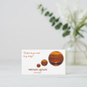 Carte De Visite Agent de voyage rêve ciel océan soleil couché de s (Debout devant)