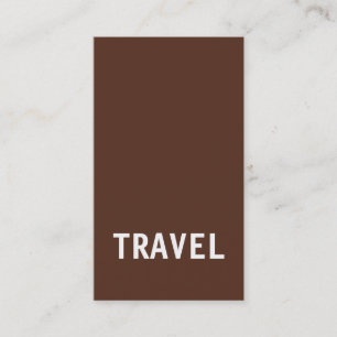 Carte De Visite Agent de voyage Tour Opérateur minimaliste moderne
