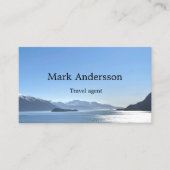 Carte De Visite Agent de voyage tourisme de vacances photo code QR (Devant)