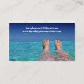 Carte De Visite Agent de voyage Vacances tropicales (Dos)