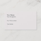 Carte De Visite Agent Immobilier (Dos)