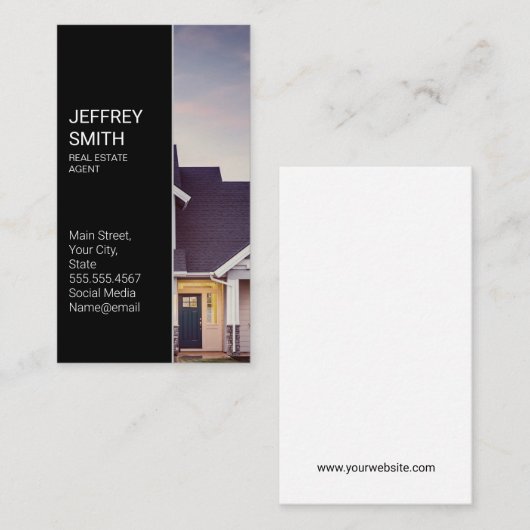 Carte De Visite Agent immobilier (Devant / Derrière)