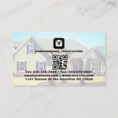 Carte de visite agent immobilier (Dos)