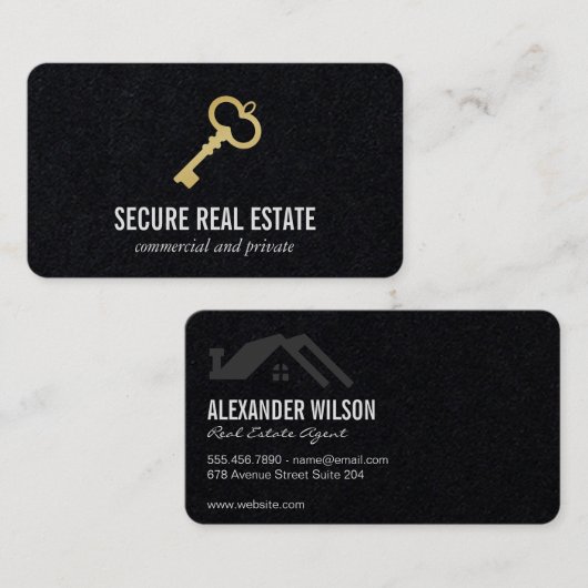 Carte De Visite Agent immobilier (Devant / Derrière)