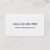 Carte De Visite Agent immobilier (Dos)