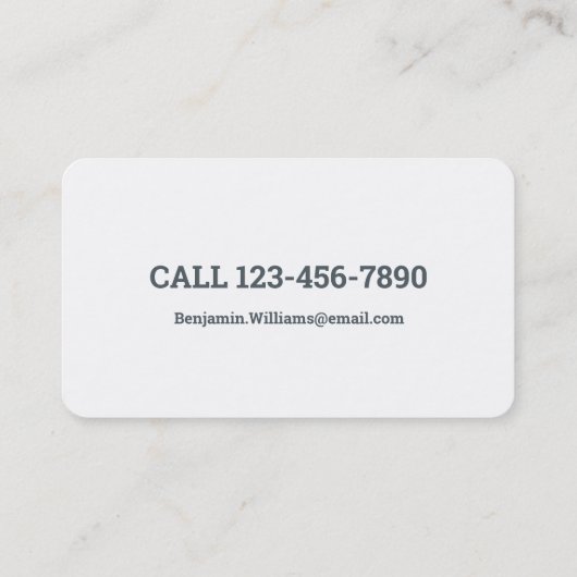 Carte De Visite Agent immobilier (Dos)