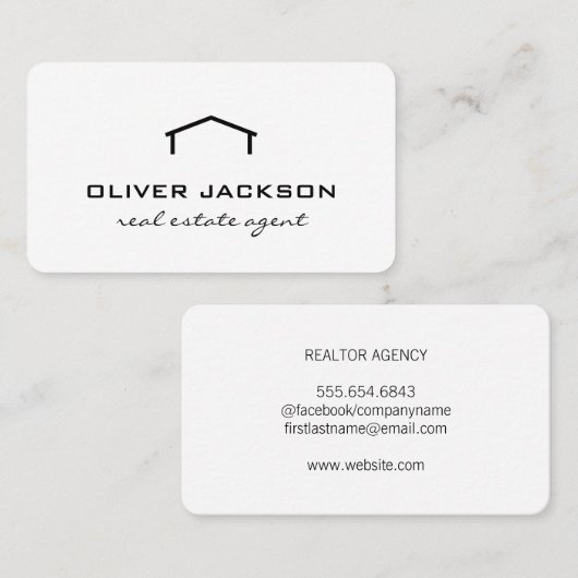 Carte De Visite Agent immobilier (Devant / Derrière)