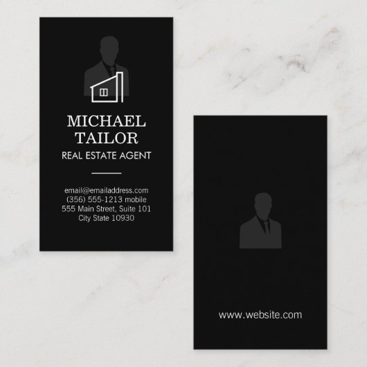 Carte De Visite Agent immobilier (Devant / Derrière)