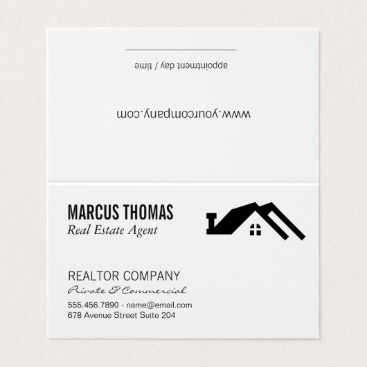 Carte De Visite Agent immobilier (Extérieur déplié)