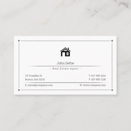 Carte De Visite Agent immobilier (Devant)