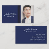 Carte De Visite Agent immobilier Ajouter une photo (Devant / Derrière)