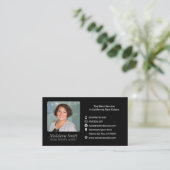 Carte De Visite Agent immobilier avec photo  (Debout devant)