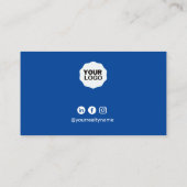 Carte De Visite Agent immobilier avec photo Midnight Blue (Dos)