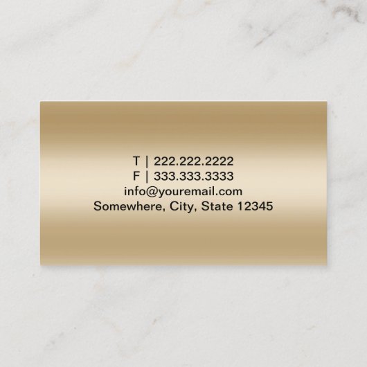 Carte De Visite Agent immobilier avec photo Moderne Bokeh Lumières (Dos)