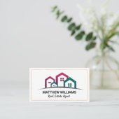 Carte De Visite Agent immobilier | Communauté de maisons (Debout devant)