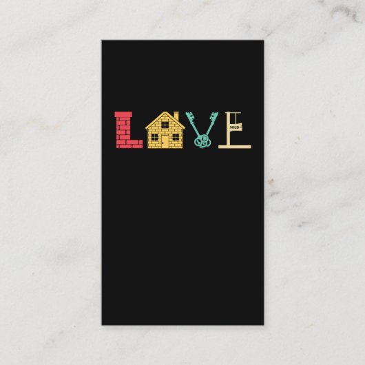 Carte De Visite Agent immobilier courtier immobilier (Devant)