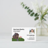 Carte De Visite Agent immobilier / Courtier professionnel (Debout devant)