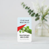 Carte De Visite Agent immobilier Creative Home Landscape (Debout devant)