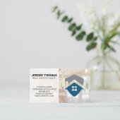 Carte De Visite Agent immobilier | Cuisine | Logo du détaillant (Debout devant)