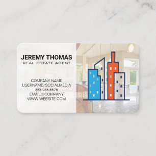 Carte De Visite Agent immobilier Cuisine moderne Logo de court