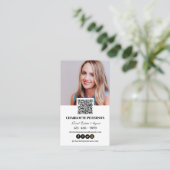 Carte De Visite Agent immobilier de code QR (Debout devant)